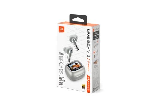 Live Beam 3 - Silver - True wireless noise-cancelling closed-stick earbuds - Detailshot 15
